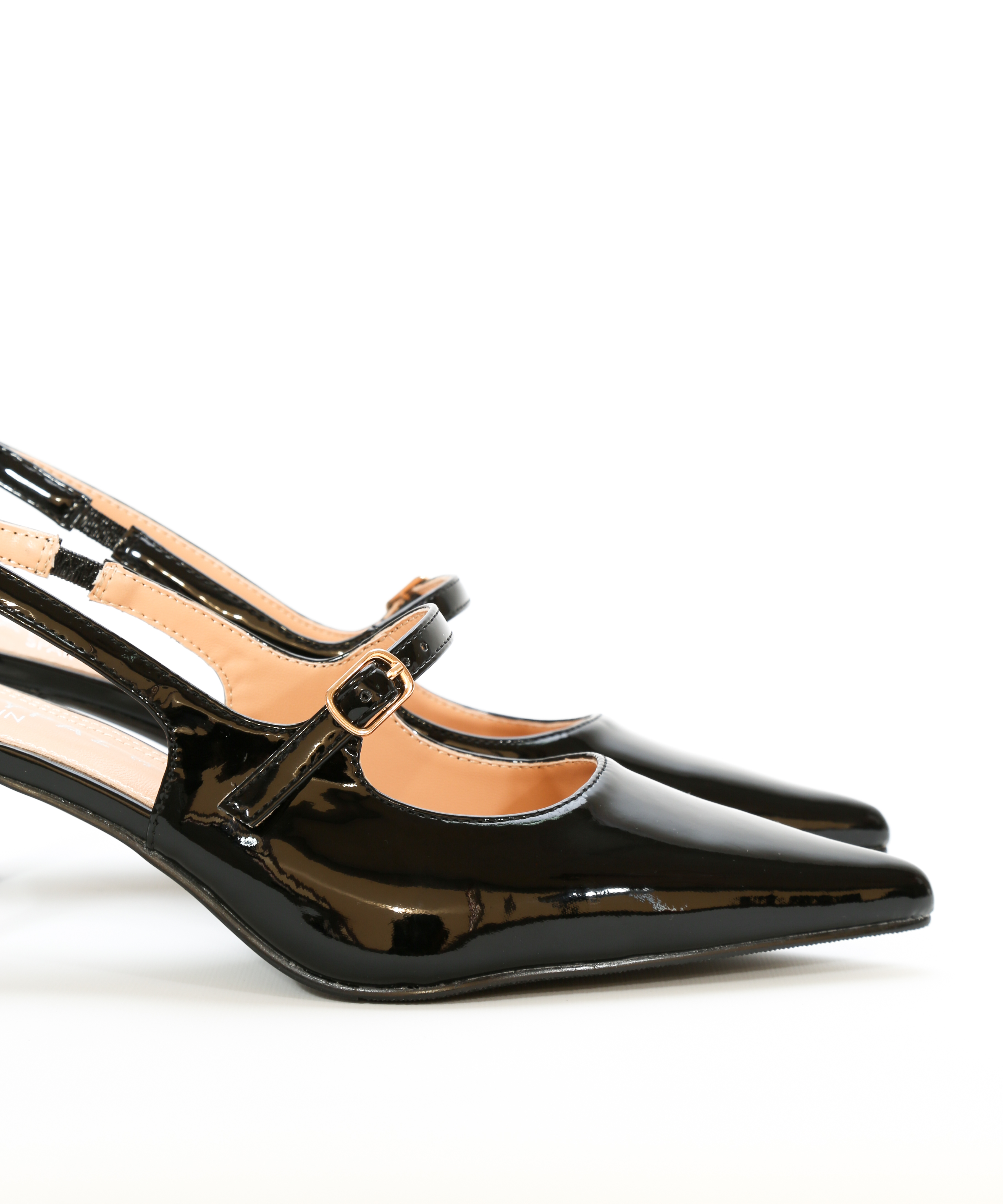 Zapato tac&oacute;n destalonado hebilla image number null